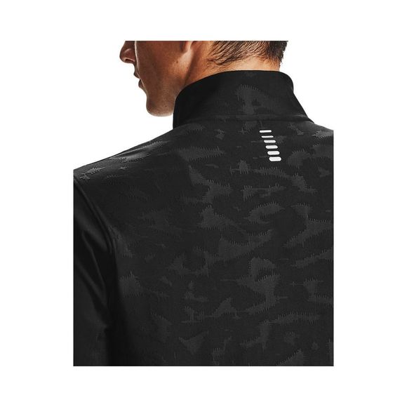 Under Armour 1356169 001 Men Sz S Running L/S Stealth 1/2 Zip Black Camo Jacket - Picture 5 of 8